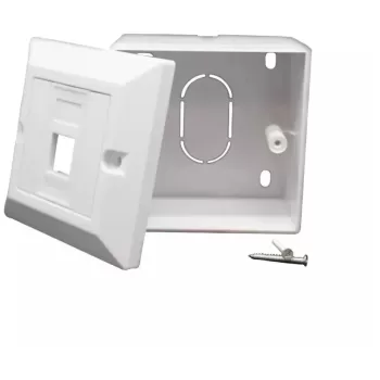 Сетевой аксессуар Luggar CAT6/6A RJ45 Surface Mount Box HP-FP-45-1