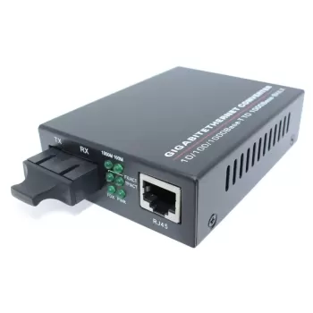 ממיר מדיה Luggar Duplex Media Converter SC Singlemode LU-MC1000SC-S ממיר מדיה Luggar Duplex Media Converter SC Singlemode LU-MC1000SC-S