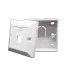 Network accessory Luggar 1-Port Faceplate 25x25mm white HP-FP-25-1