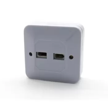 Телефонная розетка Luggar On Wall Box Dual UK Telephone Jack HP-FP-OW-2UK