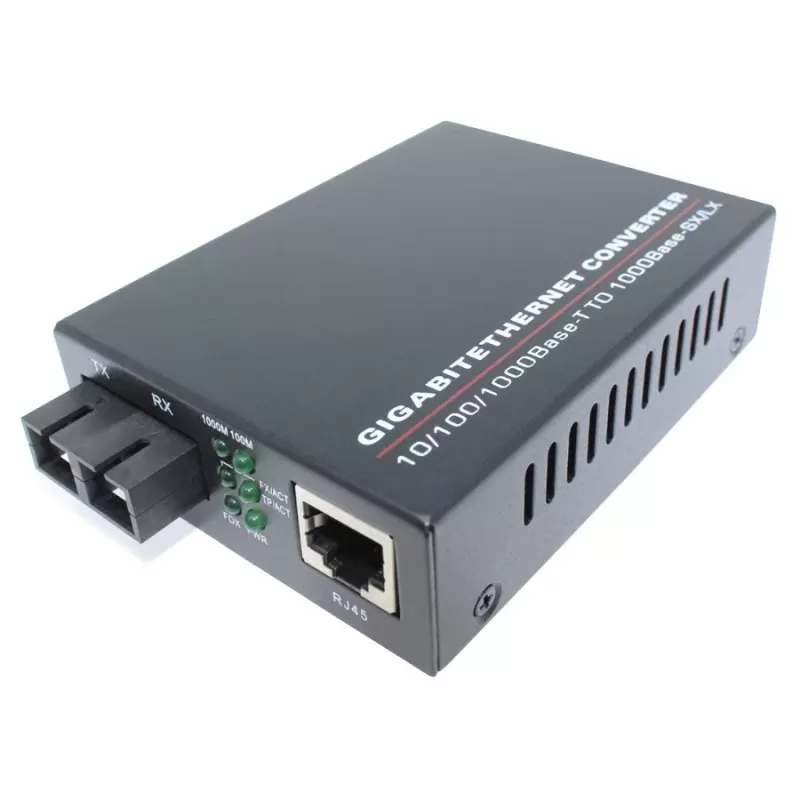 Медиаконвертер Luggar Duplex Media Converter SC Multimode LU-MC1000SC-M