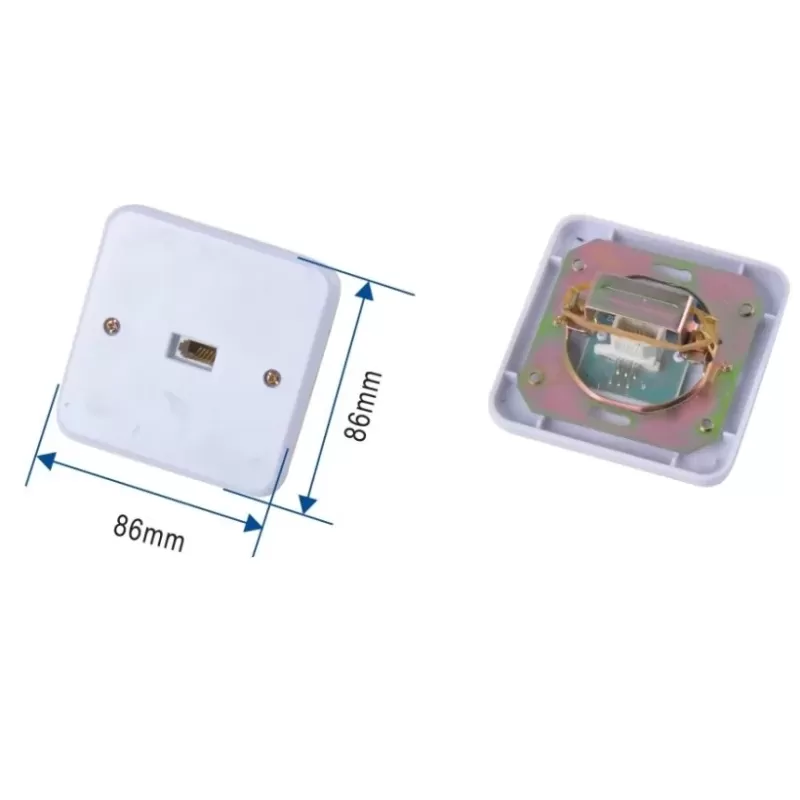 קופסת שקע Luggar In Wall Plastic Box for UK Telephone Jack HP-FP-IW-UK קופסת שקע Luggar In Wall Plastic Box for UK Telephone Jack HP-FP-IW-UK