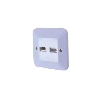 Монтажная коробка для розетки Luggar In Wall Plastic Box for Dual UK Telephone