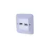 Монтажная коробка для розетки Luggar In Wall Plastic Box for Dual UK Telephone Jack HP-FP-IW-2UK