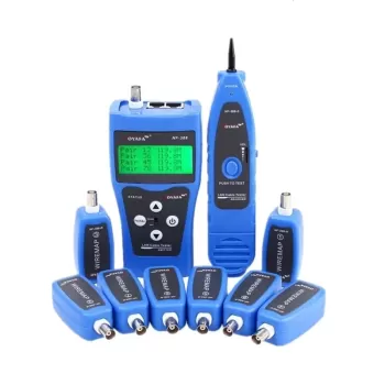 בודק כבלי רשת Luggar Network Tester Kit with 8 Remotes HP-TESTER-NF388 בודק כבלי רשת Luggar Network Tester Kit with 8 Remotes HP-TESTER-NF388