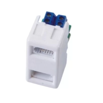 Telephone Jack Luggar Gewiss Insert with Two UK Telephone Jack HP-FP-GW-2UK