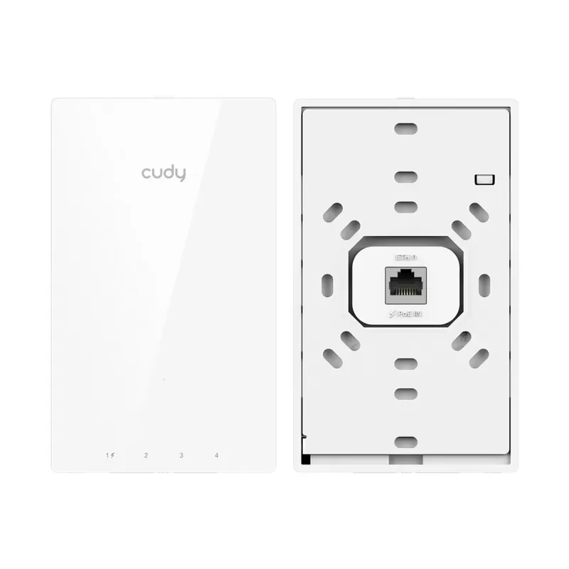Точка доступа CUDY AP3000 Wall AX3000 Gigabit Wi-Fi 6 Wall-Plate Access Point AP3000 WALL