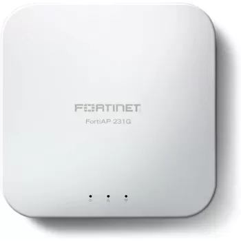 נקודת גישה FORTINET FortiAP-231G Access Point 2X2 WIFI6E 2.5GB Lan Tri Radio FAP-231G-F צבע לבן