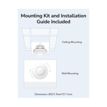 ניקודת גישה CUDY AP1300 Wireless Access Point Mesh Wall Mount Cudy AP1300 צבע