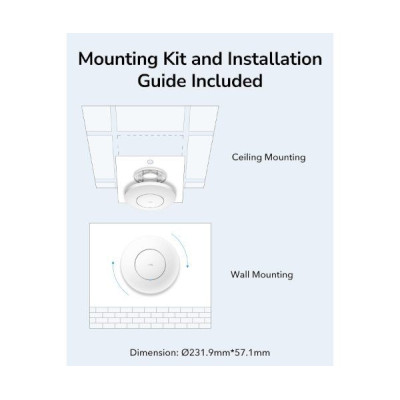 Точка Доступа CUDY AP1300 Wireless Access Point Mesh Wall Mount Cudy AP1300 Точка Доступа CUDY AP1300 Wireless Access Point Mesh Wall Mount Cudy AP1300