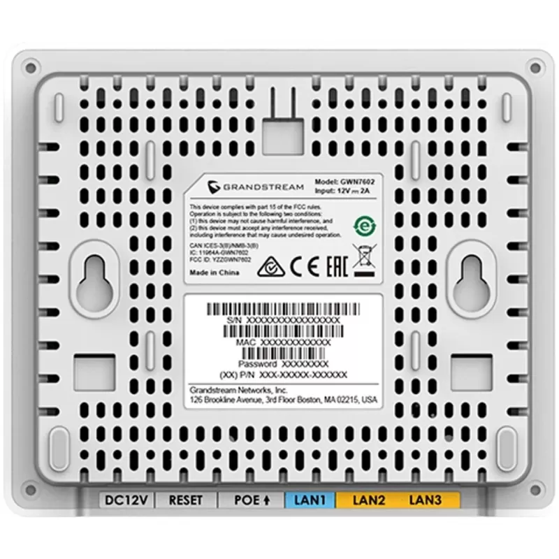 נקודת גישה לקיר Grandstream GWN7604 צבע לבן