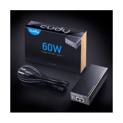 Syringe CUDY 60W Gigabit PoE Injector Adapter up to 100 Meters POE300 Syringe CUDY 60W Gigabit PoE Injector Adapter up to 100 Meters POE300