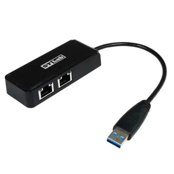 Network Adapter St-Lab USB 3.0 Dual Port Ethernet Cable ST-U-990 Network Adapter St-Lab USB 3.0 Dual Port Ethernet Cable ST-U-990