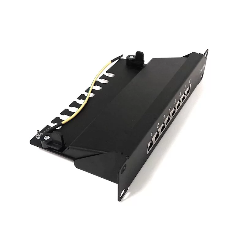 פאנל Luggar Patch Panel CAT6A STP 8 Ports HP-PP6A-8