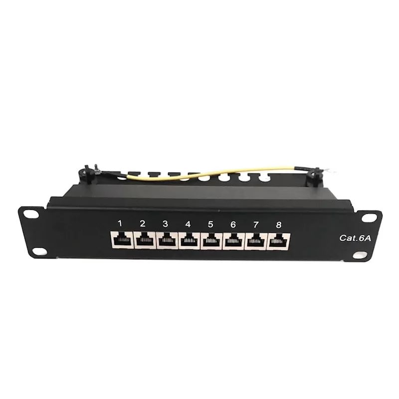 פאנל Luggar Patch Panel CAT6A STP 8 Ports HP-PP6A-8