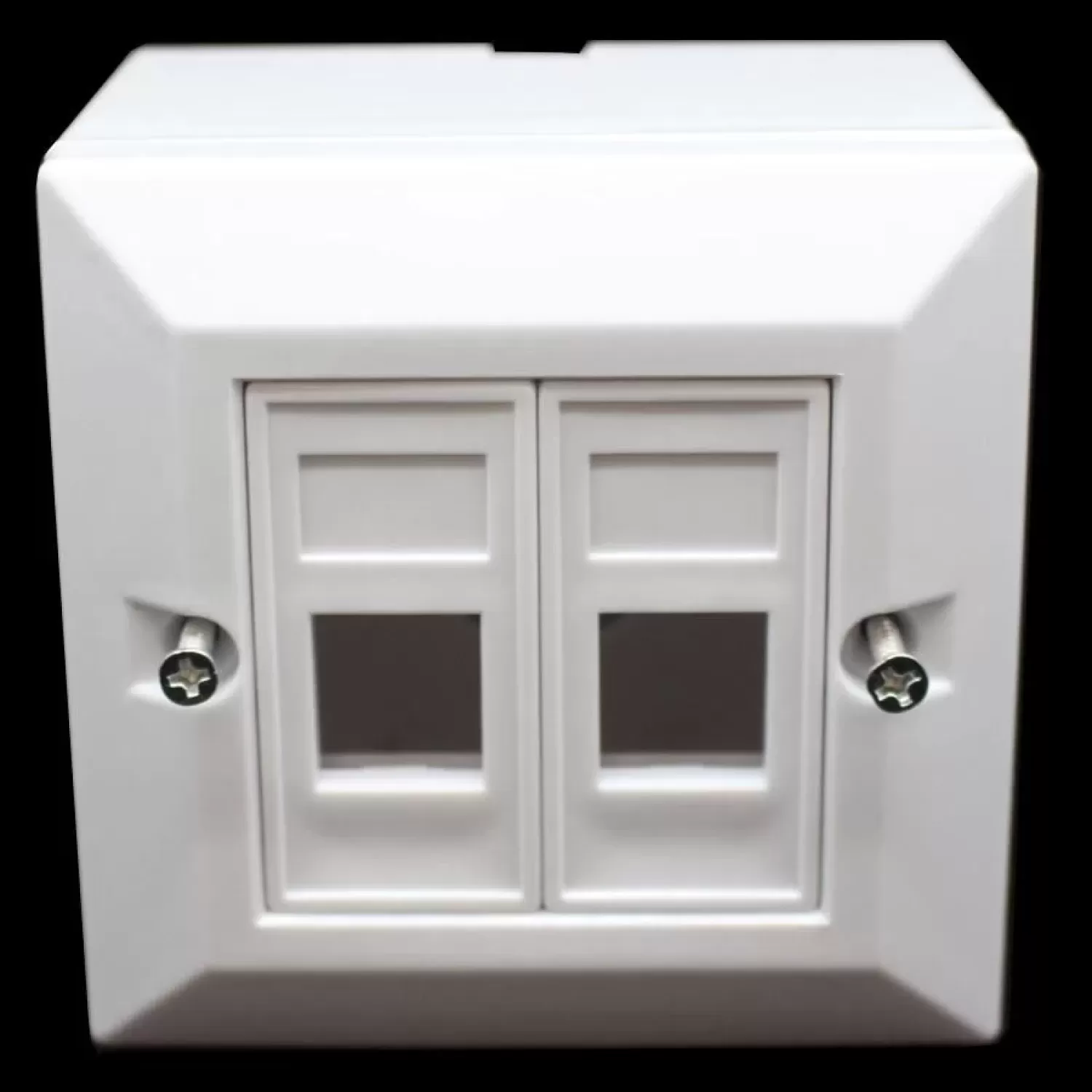 Plastic box for two connectors Plastic box for two RJ-45 connectors Plastic box Cat5 N1082