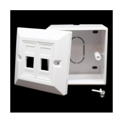 קופסאת פלסטיק לשני מחברים Plastic box for two RJ-45 connectors Plastic box Cat5 קופסאת פלסטיק לשני מחברים Plastic box for two RJ-45 connectors Plastic box Cat5