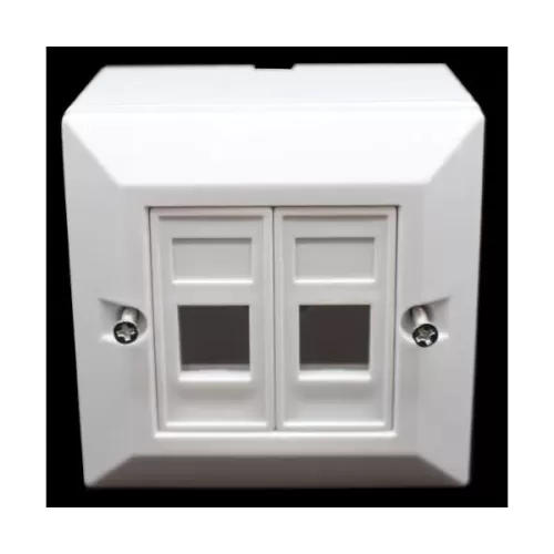 Plastic box for two connectors Plastic box for two RJ-45 connectors Plastic box Cat5 N1082