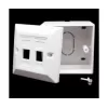 Plastic box for two connectors Plastic box for two RJ-45 connectors Plastic box Cat5 N1082