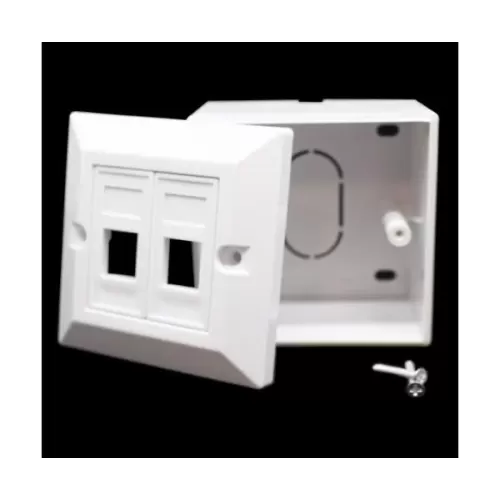 Plastic box for two connectors Plastic box for two RJ-45 connectors Plastic box Cat5 N1082