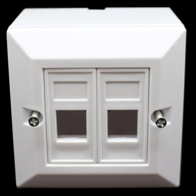 קופסאת פלסטיק לשני מחברים Plastic box for two RJ-45 connectors Plastic box Cat5 קופסאת פלסטיק לשני מחברים Plastic box for two RJ-45 connectors Plastic box Cat5