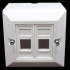 קופסאת פלסטיק לשני מחברים Plastic box for two RJ-45 connectors Plastic box Cat5 קופסאת פלסטיק לשני מחברים Plastic box for two RJ-45 connectors Plastic box Cat5