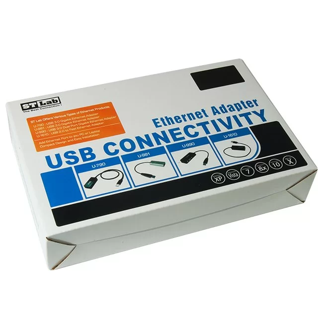 מתאם רשת St-Lab USB 3.0 Gigabit Ethernet Adapter ST-U-790 מתאם רשת St-Lab USB 3.0 Gigabit Ethernet Adapter ST-U-790