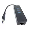 Network Adapter Gold Touch USB3.0 to LAN Gigabit Adapter SU-USB3-LAN-3HUB