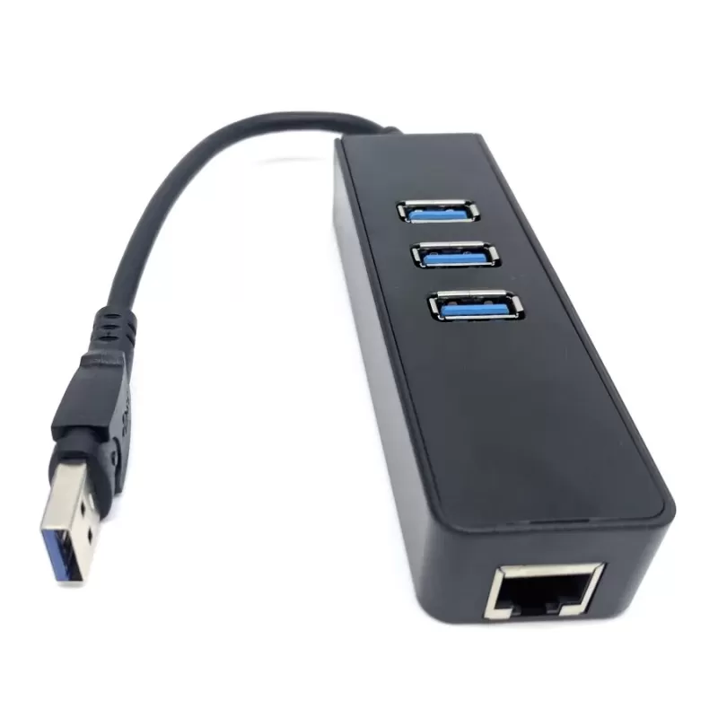 Network Adapter Gold Touch USB3.0 to LAN Gigabit Adapter SU-USB3-LAN-3HUB
