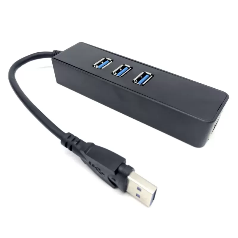 Network Adapter Gold Touch USB3.0 to LAN Gigabit Adapter SU-USB3-LAN-3HUB