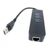 Network Adapter Gold Touch USB3.0 to LAN Gigabit Adapter SU-USB3-LAN-3HUB