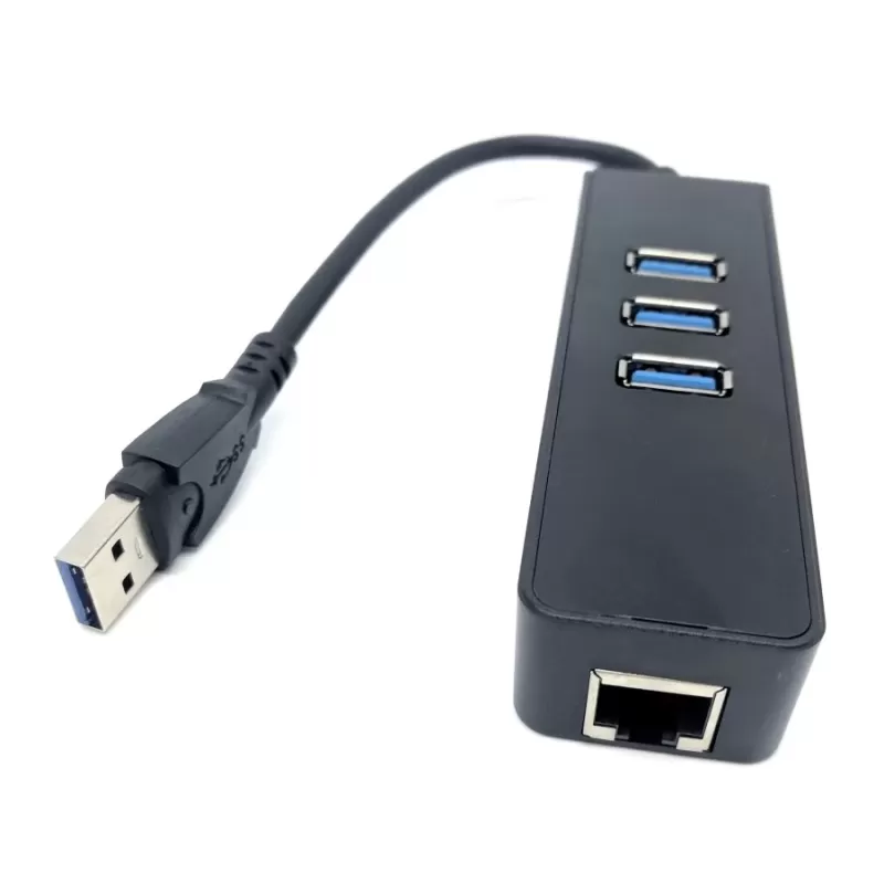 Network Adapter Gold Touch USB3.0 to LAN Gigabit Adapter SU-USB3-LAN-3HUB