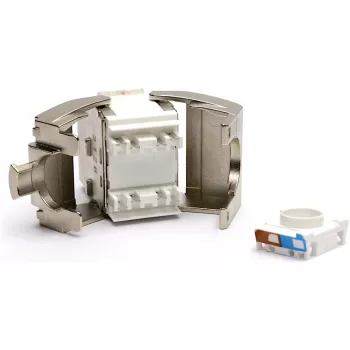 מחבר קיסטון Excel Cat6A FTP Toolless 34.3mm 24 יח' 100-179-24 צבע כסוף