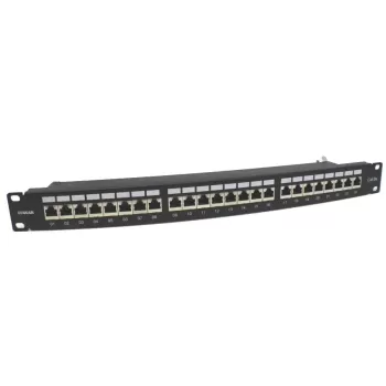 Panel Luggar Patch Panel CAT6A STP 24 Ports HP-PP6A-24 Panel Luggar Patch Panel CAT6A STP 24 Ports HP-PP6A-24
