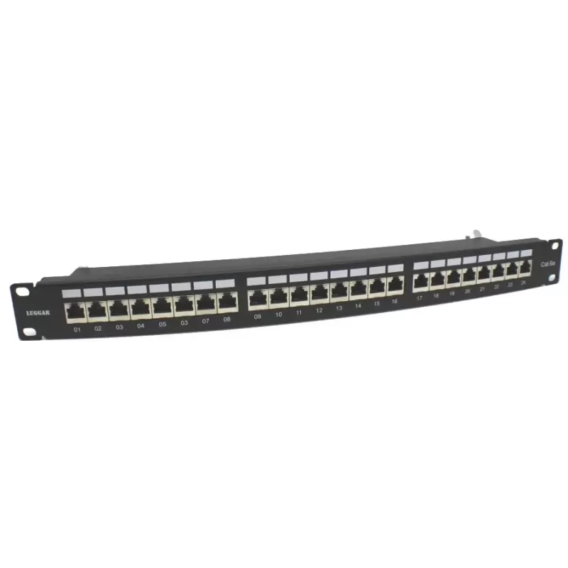 Панель Luggar Patch Panel CAT6A STP 24 Ports HP-PP6A-24 Панель Luggar Patch Panel CAT6A STP 24 Ports HP-PP6A-24