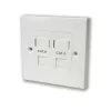 Box with two outlets without socket Box with two ports without RJ-45 socket Deep plastic box Cat6 N1084 Box with two outlets without socket Box with two ports without RJ-45 socket Deep plastic box Cat6 N1084