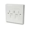 Box with two outlets without socket Box with two ports without RJ-45 socket Deep plastic box Cat6 N1084 Box with two outlets without socket Box with two ports without RJ-45 socket Deep plastic box Cat6 N1084