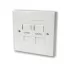 Box with two outlets without socket Box with two ports without RJ-45 socket Deep plastic box Cat6 N1084
