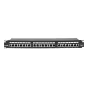 Panel 24 connectors RJ-45 CAT 6 N3246 Color:black Panel 24 connectors RJ-45 CAT 6 N3246 Color:black
