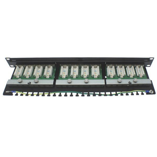 Panel 24 connectors RJ-45 CAT 6 N3246 Color:black