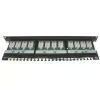 Panel 24 connectors RJ-45 CAT 6 N3246 Color:black Panel 24 connectors RJ-45 CAT 6 N3246 Color:black