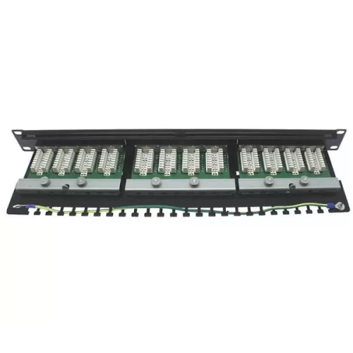 Panel 24 connectors RJ-45 CAT 6 N3246 Color:black Panel 24 connectors RJ-45 CAT 6 N3246 Color:black