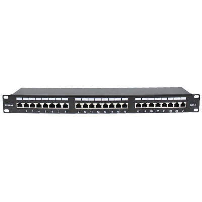 Панель 24 connectors RJ-45 CAT 6 N3246 Цвет:черный Панель 24 connectors RJ-45 CAT 6 N3246 Цвет:черный