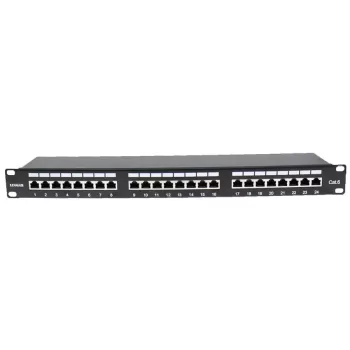 Panel Luggar Patch Panel CAT6 24 Ports STP HP-PP6-24 Panel Luggar Patch Panel CAT6 24 Ports STP HP-PP6-24