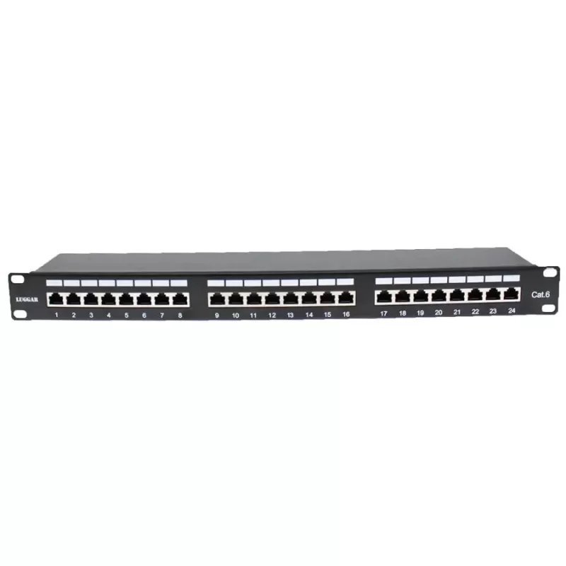 Панель Luggar Patch Panel CAT6 24 Ports STP HP-PP6-24 Панель Luggar Patch Panel CAT6 24 Ports STP HP-PP6-24