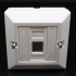 קופסת פלסטיק Plastic box RJ-45 Plastic box Cat5 N1080 צבע לבן