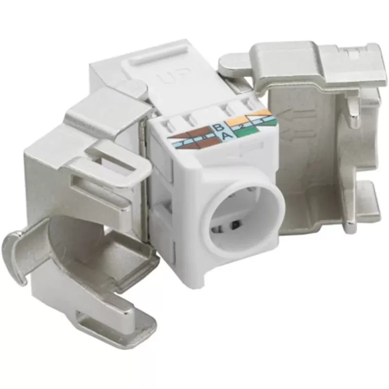מחבר קיסטון Excel Cat6A FTP Toolless 24 יח' 100-180-24 צבע כסוף