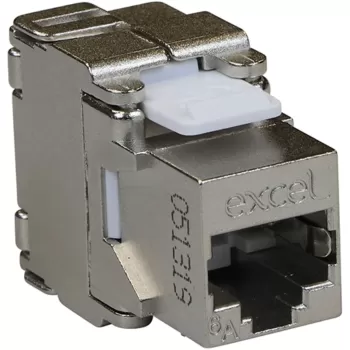 מחבר קיסטון Excel Cat6A FTP Toolless 24 יח' 100-180-24 צבע כסוף