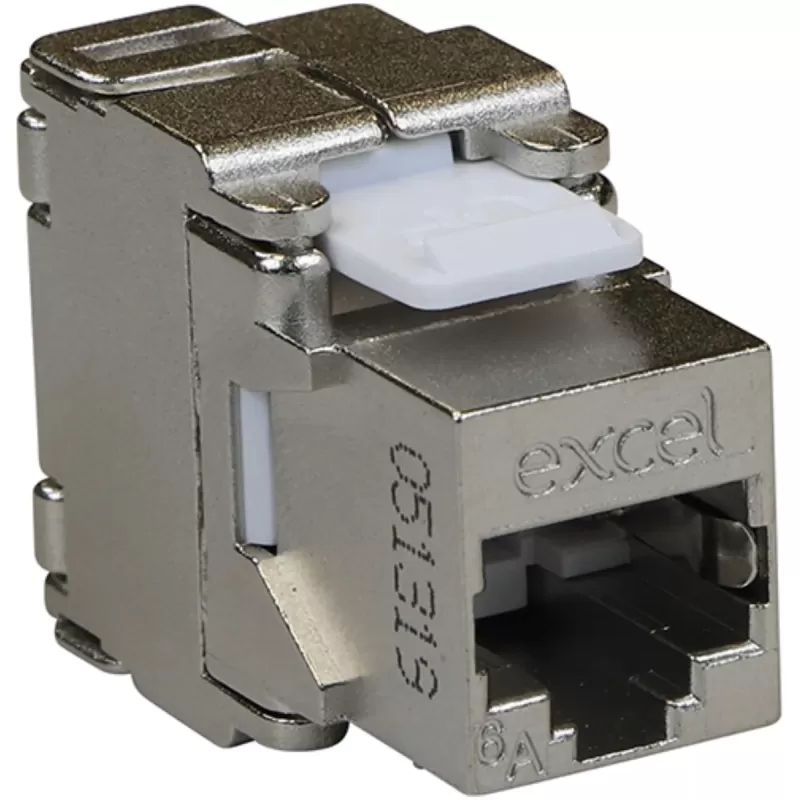 מחבר קיסטון Excel Cat6A FTP Toolless 24 יח' 100-180-24 צבע כסוף