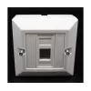 קופסא עם יציאה אחת ללא שקע RJ-45 Deep plastic box Cat6 N1083